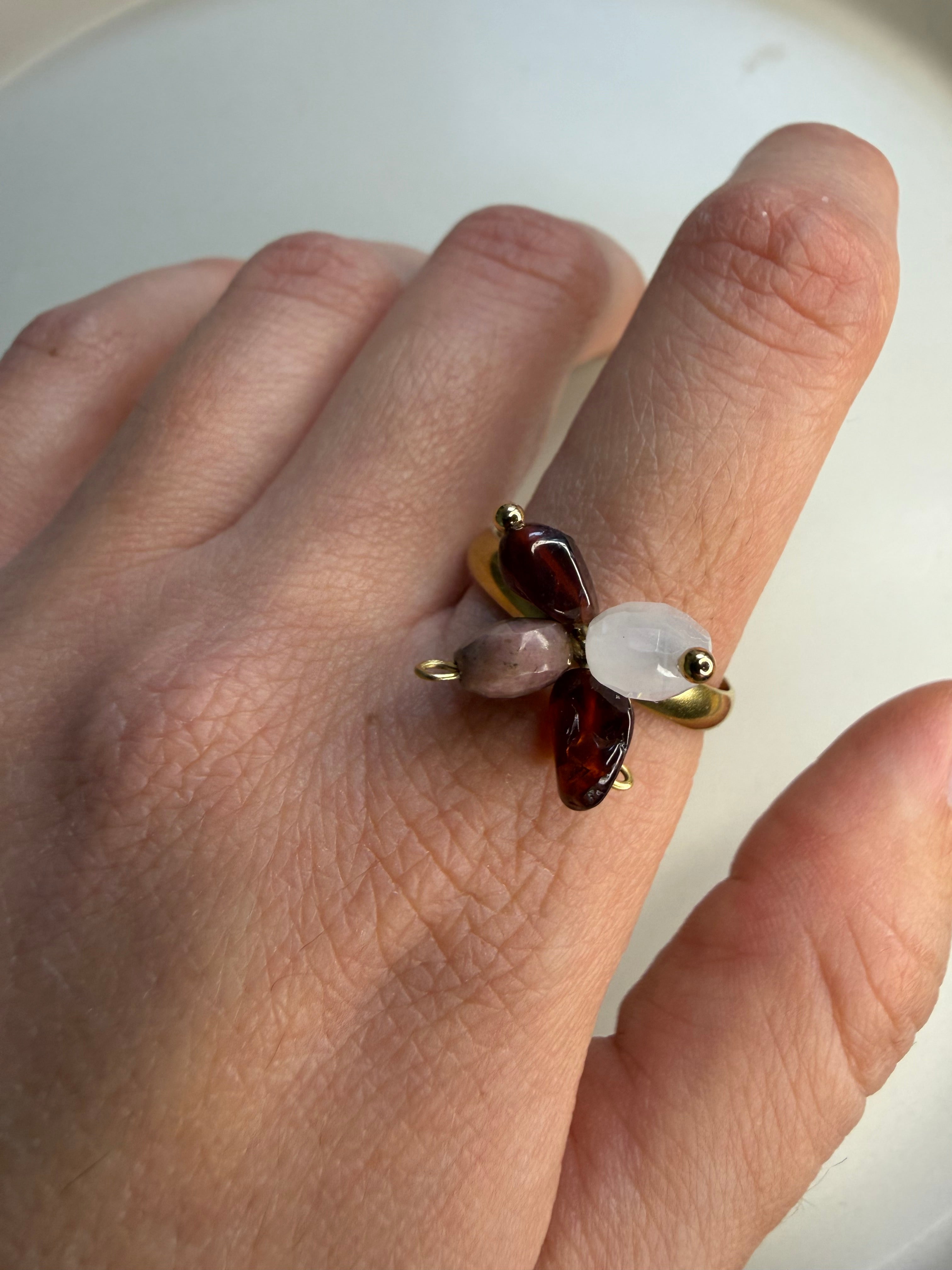 Numa Cuarzo Rosa/Rodonita/Granate