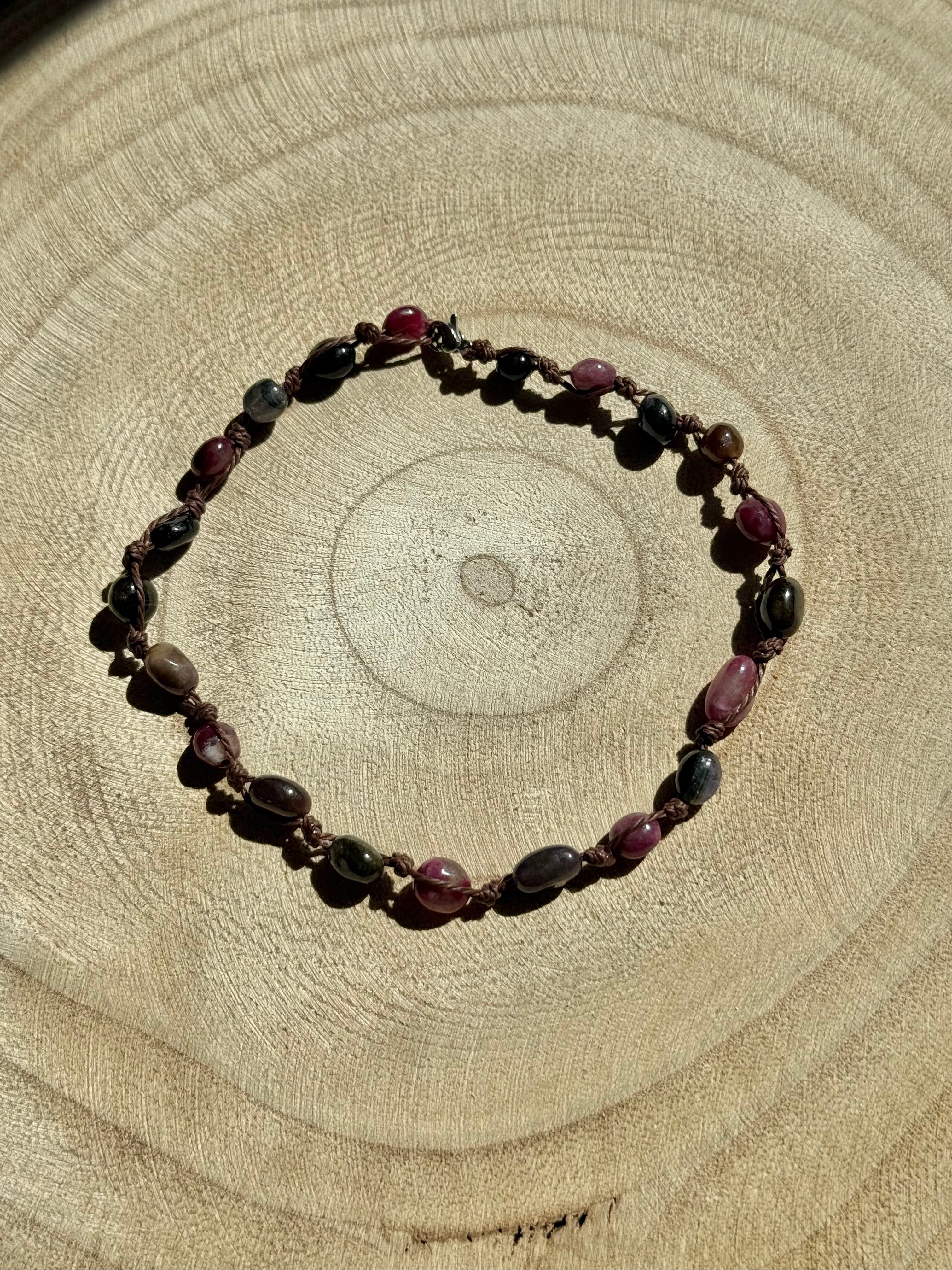 Pulsera/Tobillera Gea - Turmalina Multicolor