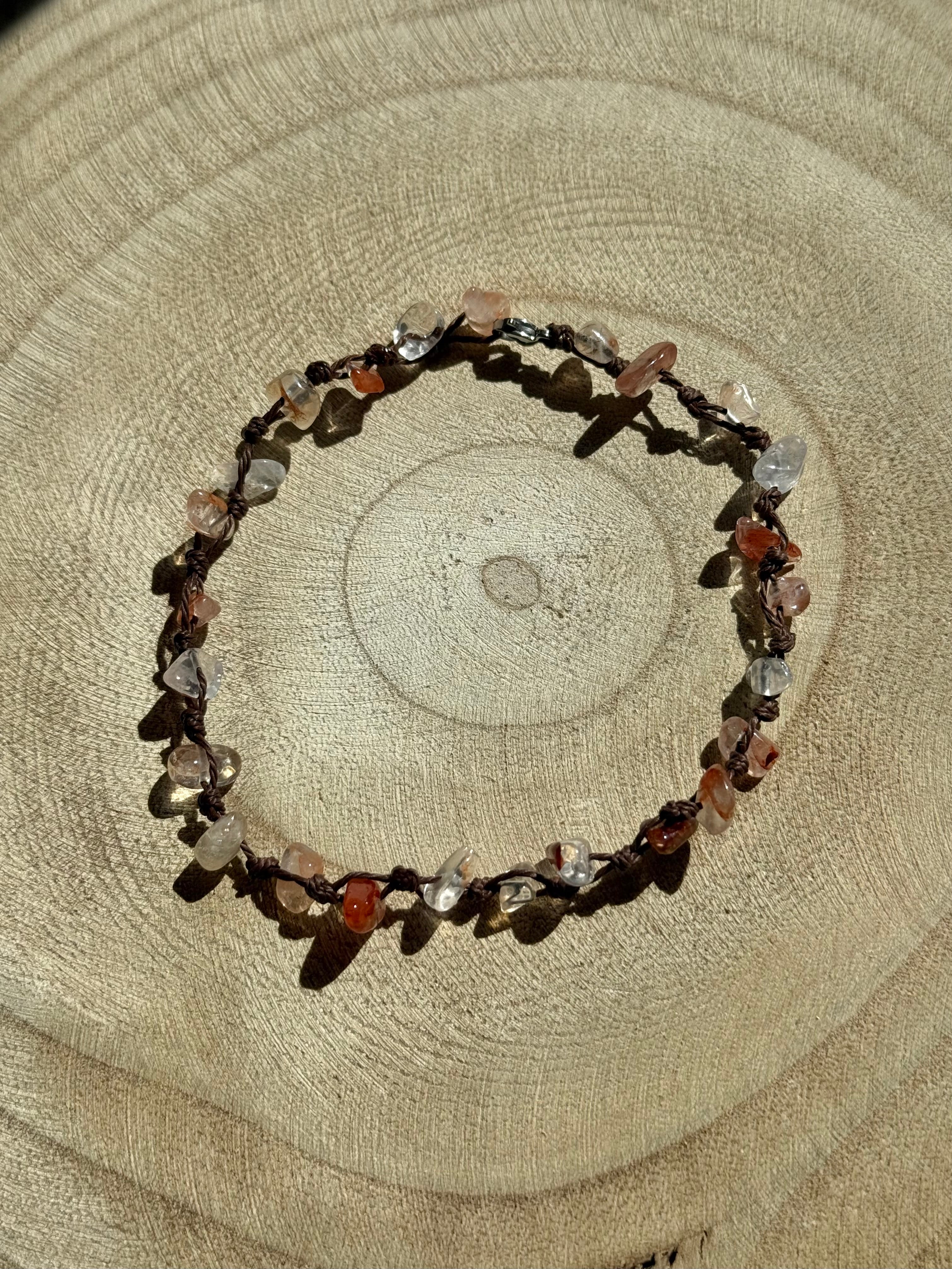 Pulsera/Tobillera Gea - Cuarzo Fuego
