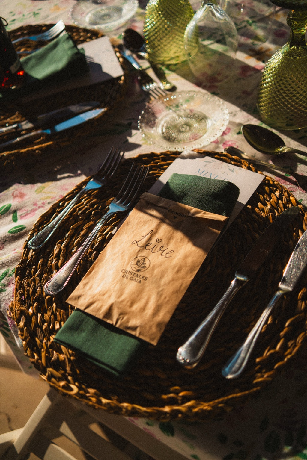 Detalle de boda personalizado Cristales de Gaia